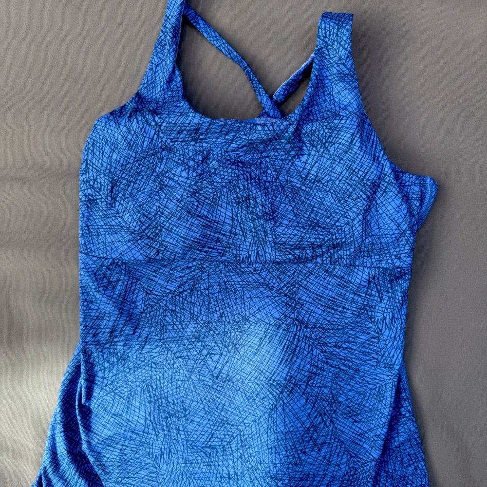 Patagonia active blue tank top, women, size xs, yoga